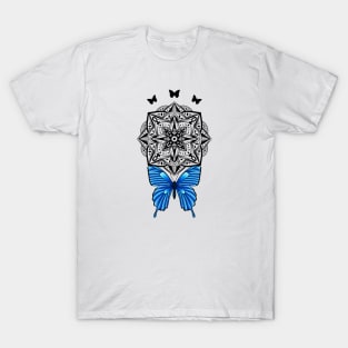 Butterfly and Mandala T-Shirt